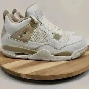 Air Jordan 4 Retro 'Linen' (2017 GS/Sand) sneaker Size 8Y